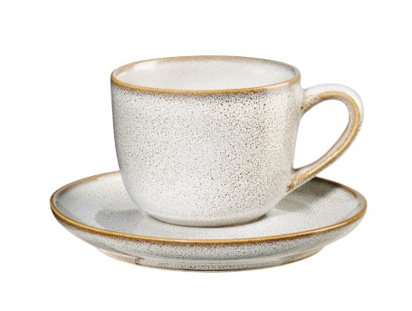 Espressotasse mit Unterer Saisons nude Steinzeug