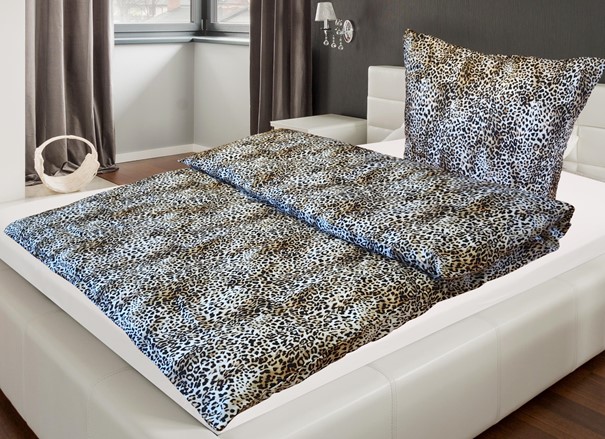 Bettwäsche Leo-Nardo schwarz-gold Baumwolle