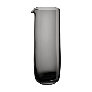 Karaffe Sarabi grau glänzend Glas