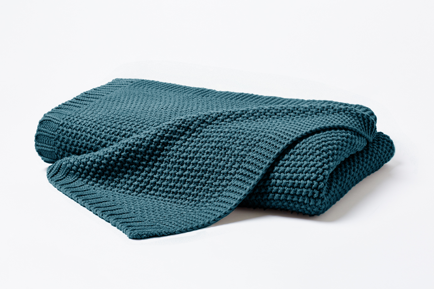 Coperta a maglia 545001 smeraldo poliacrilico