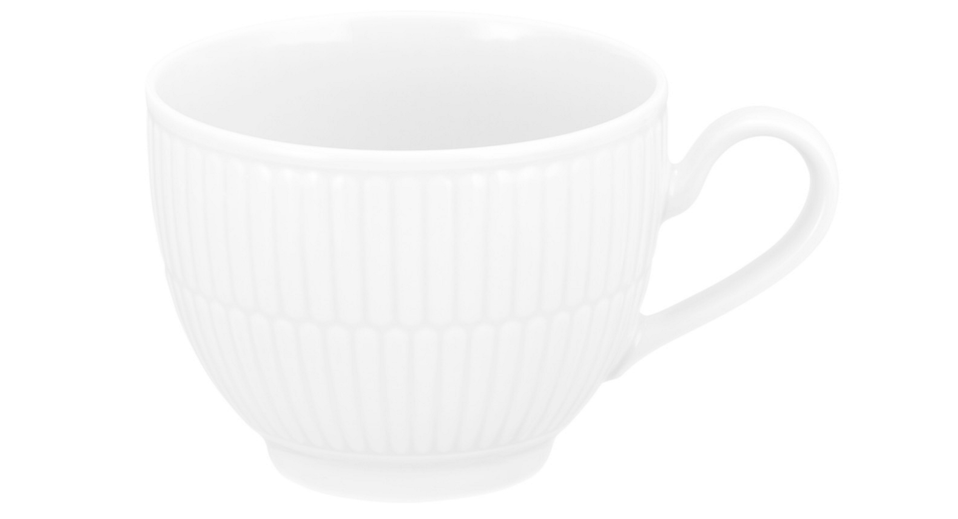 Kaffeeobertasse Amina Weiß Porzellan