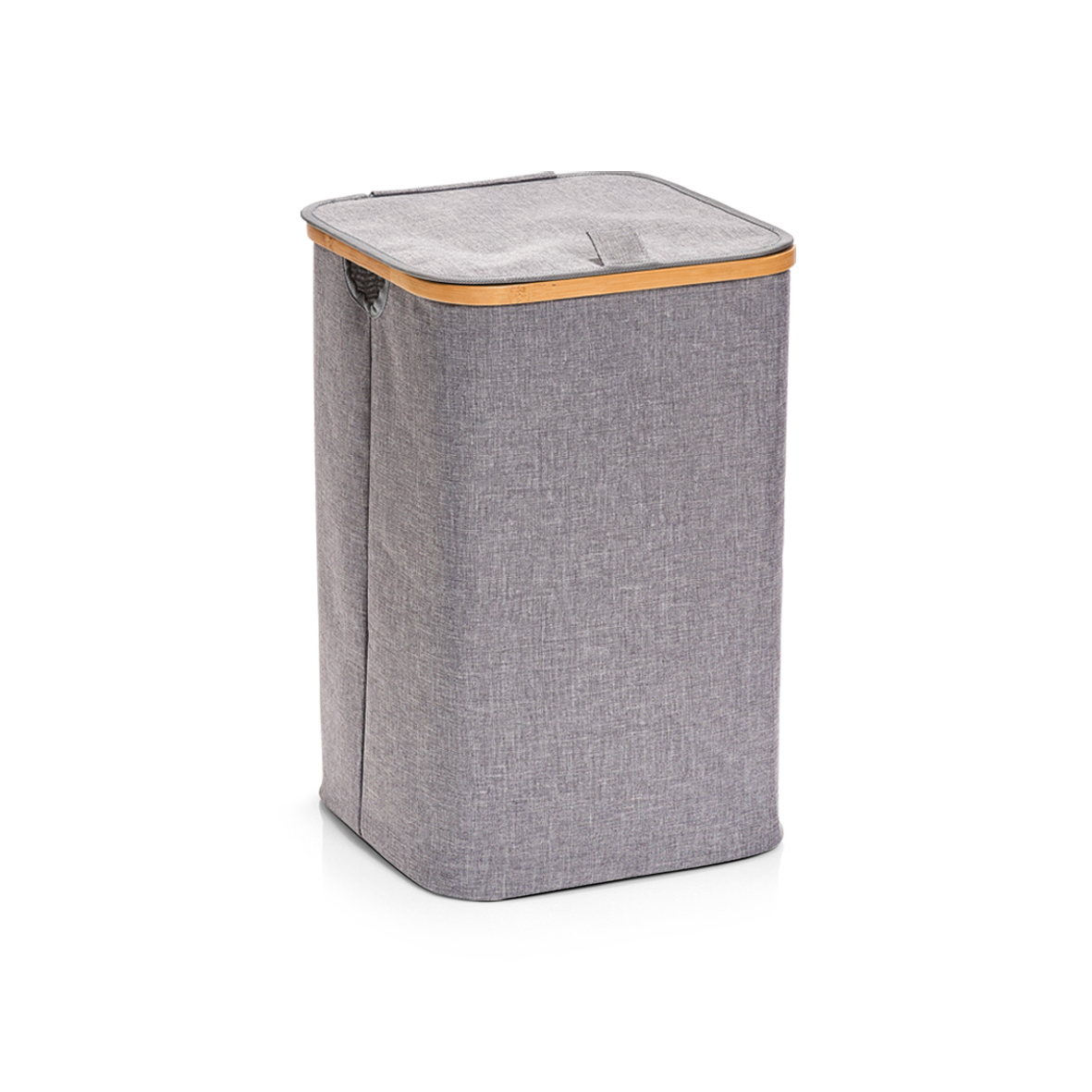 Wäschesammler Ben Grau Holz/Bambus Kunstfaser Chemiefaser/Polyester