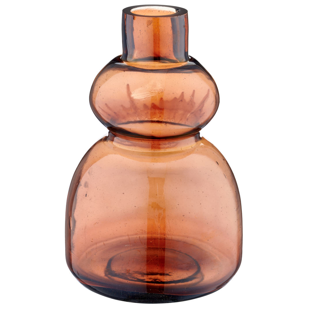Vaso di vetro Jette in vetro arancione