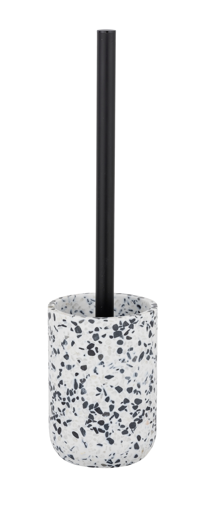 WC-Garnitur Tosi weiß schwarz Kunststoff Polyresin