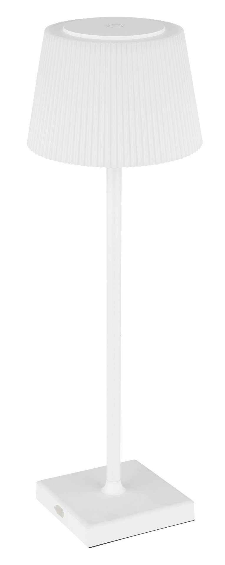 Lampada da tavolo Gregoir in metallo bianco