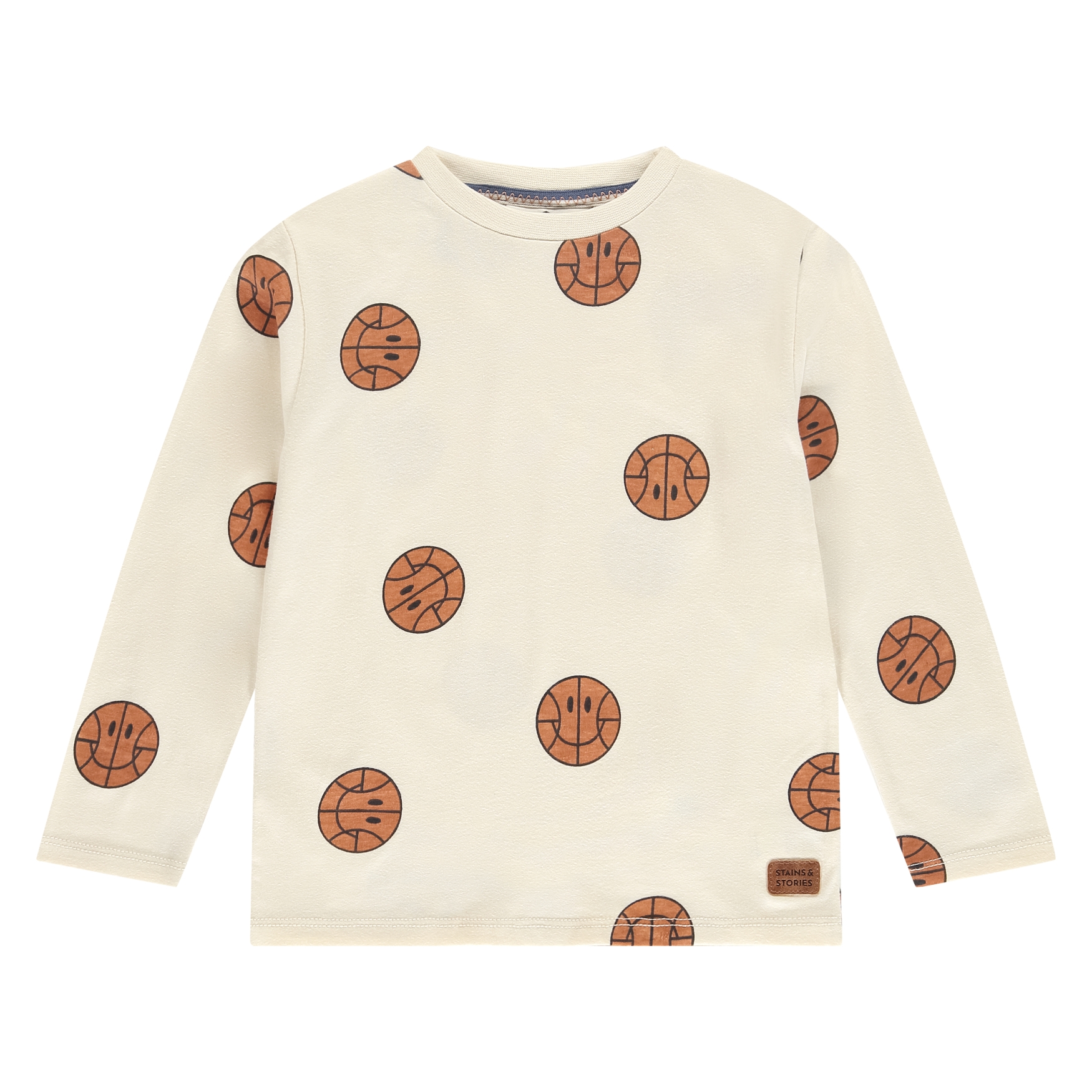 Camicia a maniche lunghe Boys Stains and Stories in cotone bianco