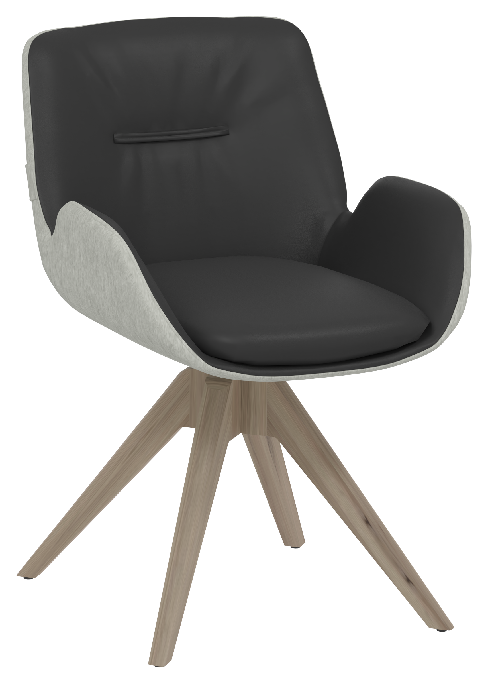 Stuhl VGalvino schwarz Leder