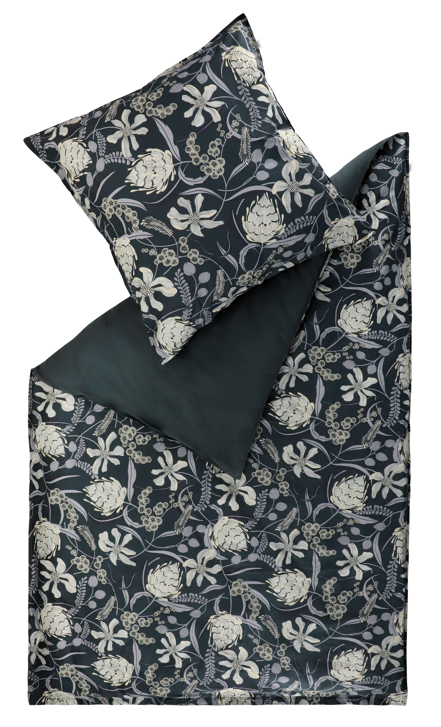 Bettwäsche Playful-B anthrazit Textil