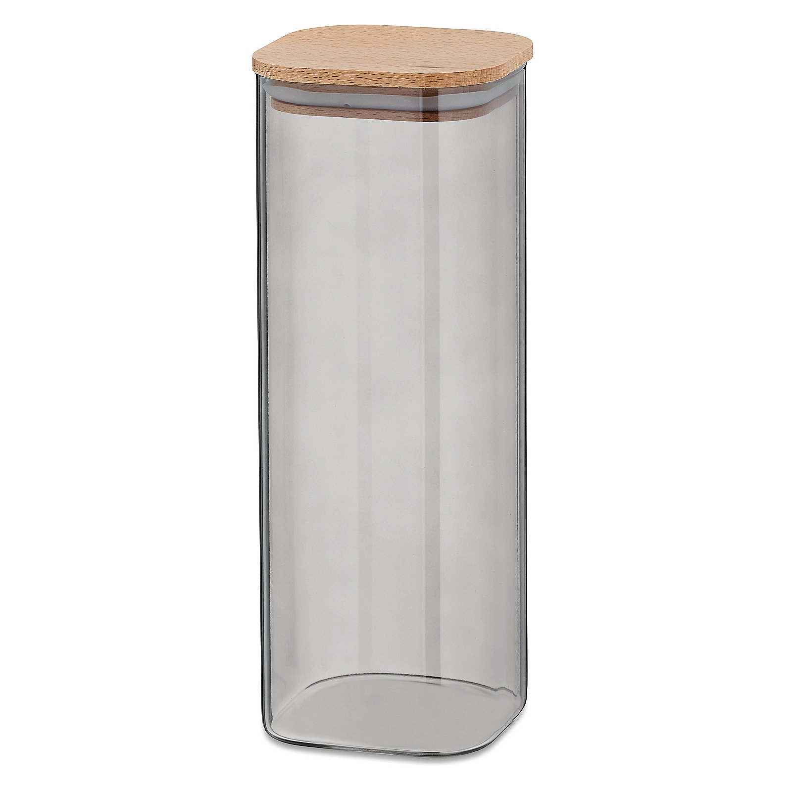 Vaso di stoccaggio Nea in vetro grigio chiaro