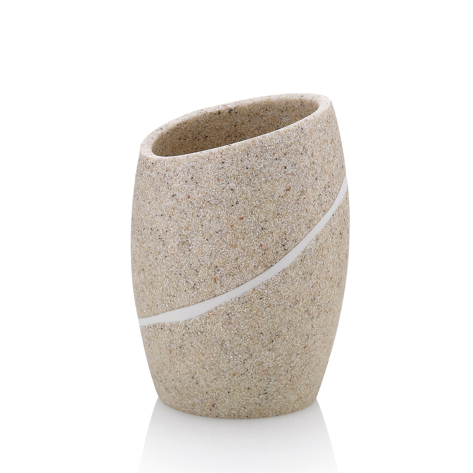 Becher Talus beige Polyresin