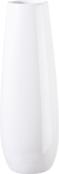 Vase Ease weiß glänzend Steingut