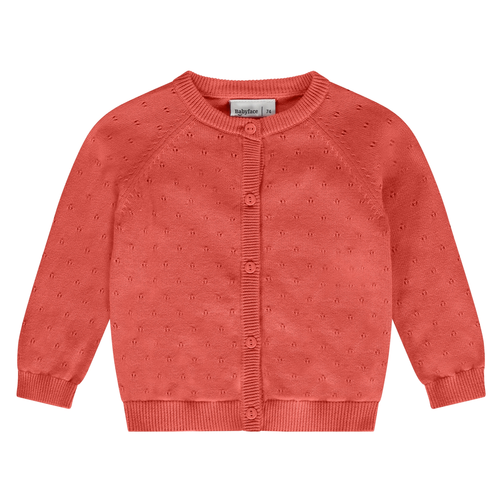 Strickjacke Babyface orange Baumwolle