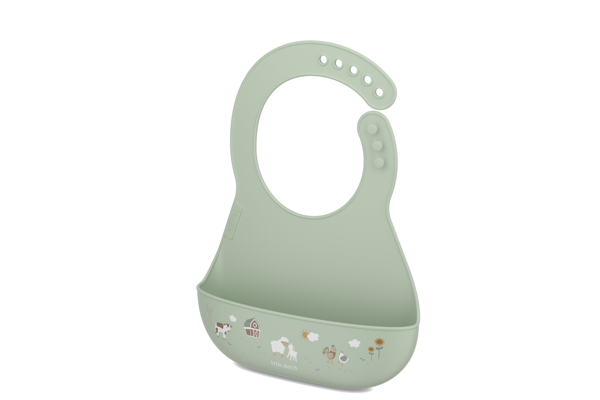 Bavaglino Mio in silicone verde