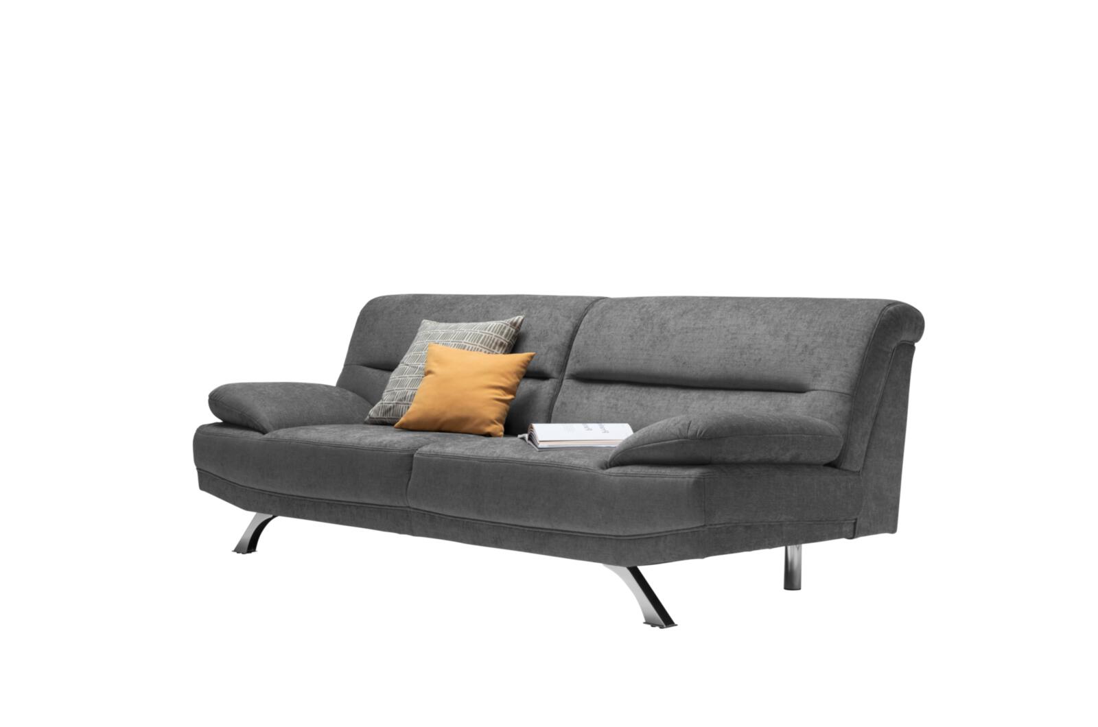 3-Sitzer Sofa Bruno grau Stoff