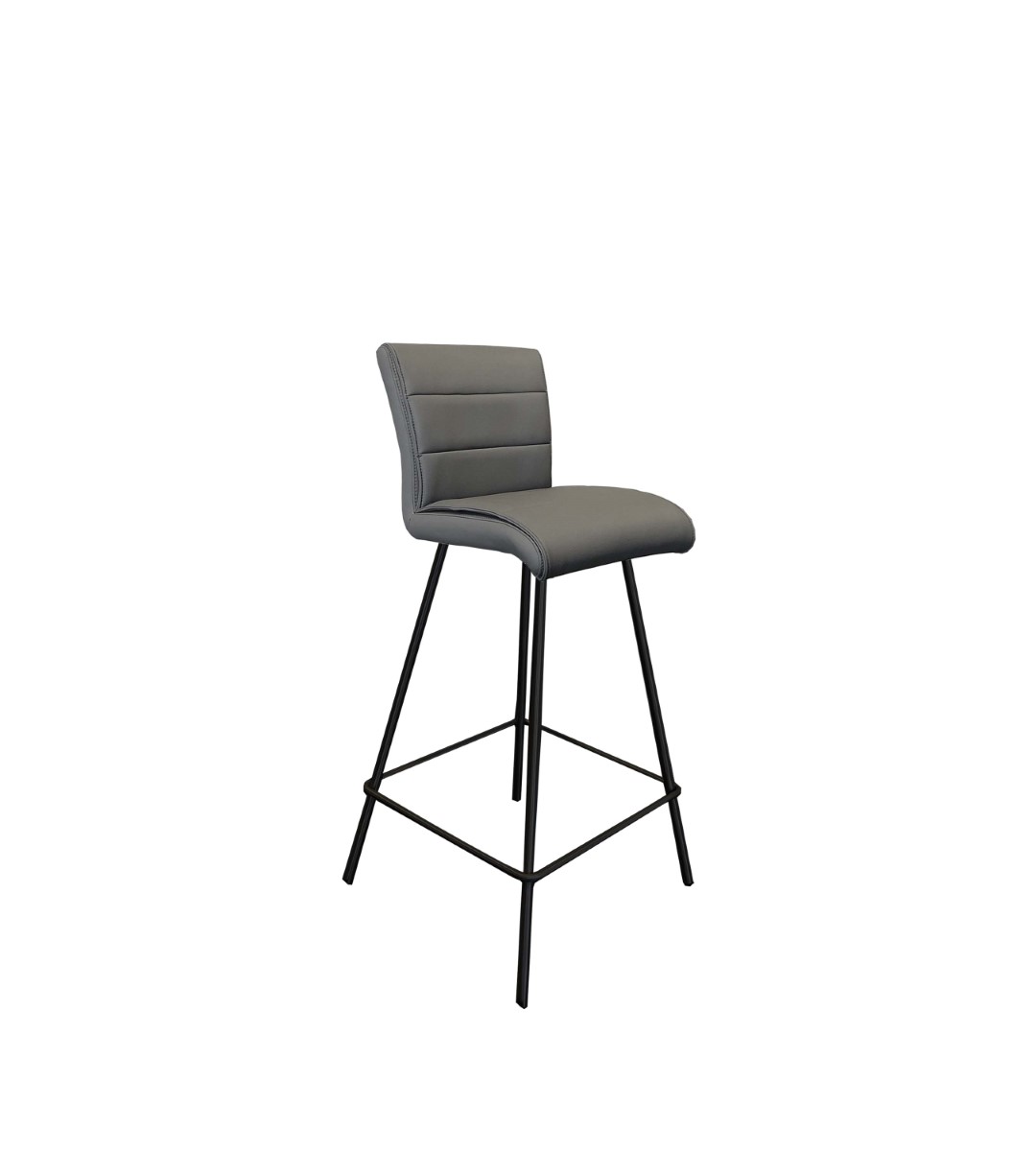Sgabello da bar Interliving 5122 nero LEA-TEX