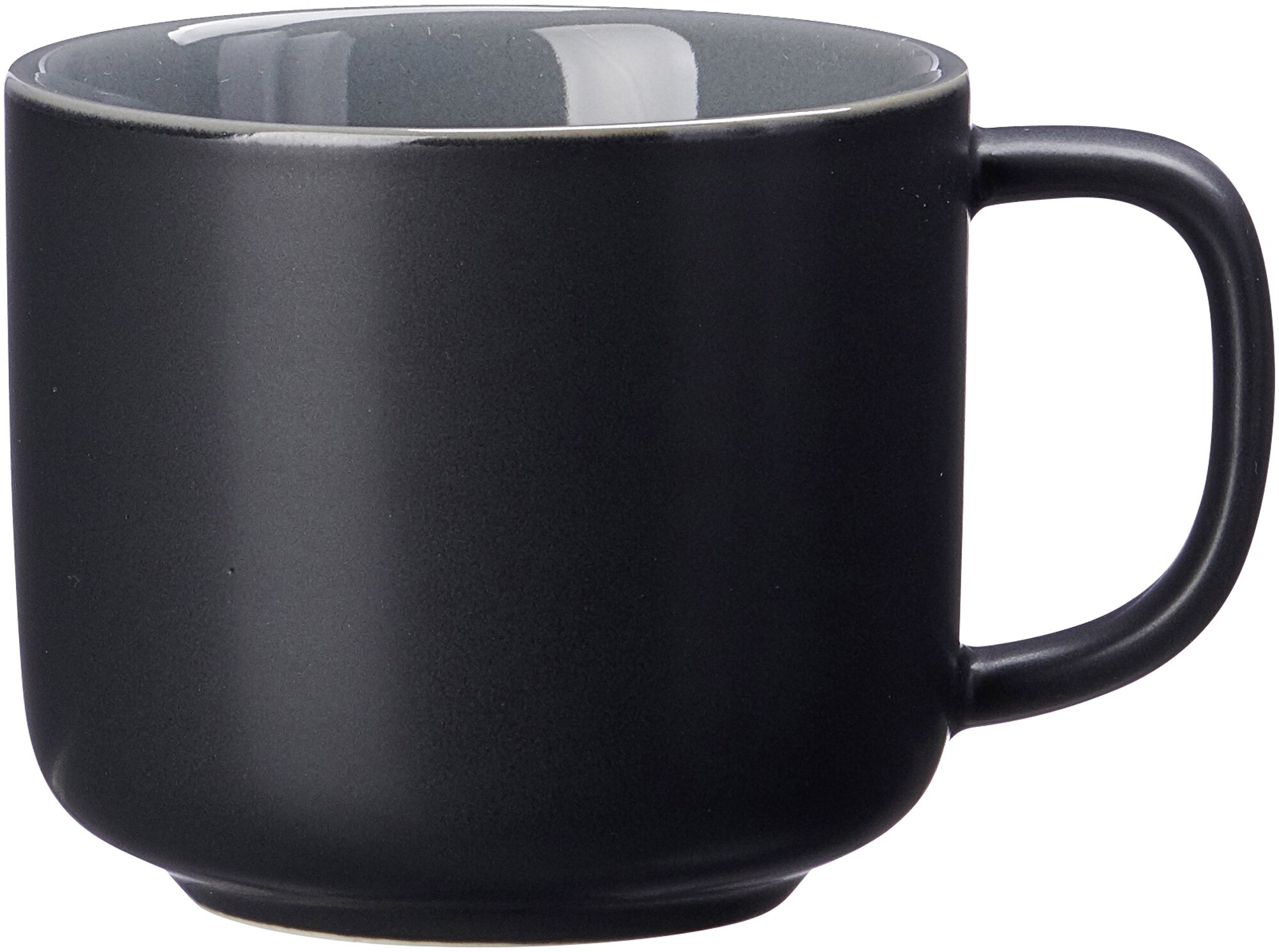 Obertasse STANDARD Schwarz Steinzeug