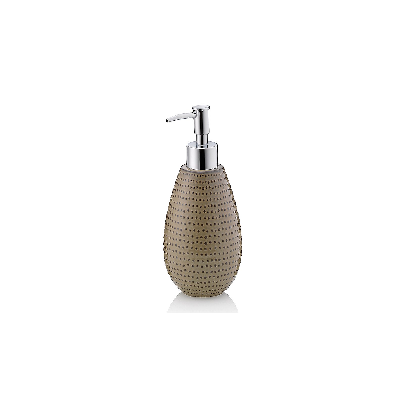Seifenspender DOTS mokka H19,5/D8cm  35ml Keramik