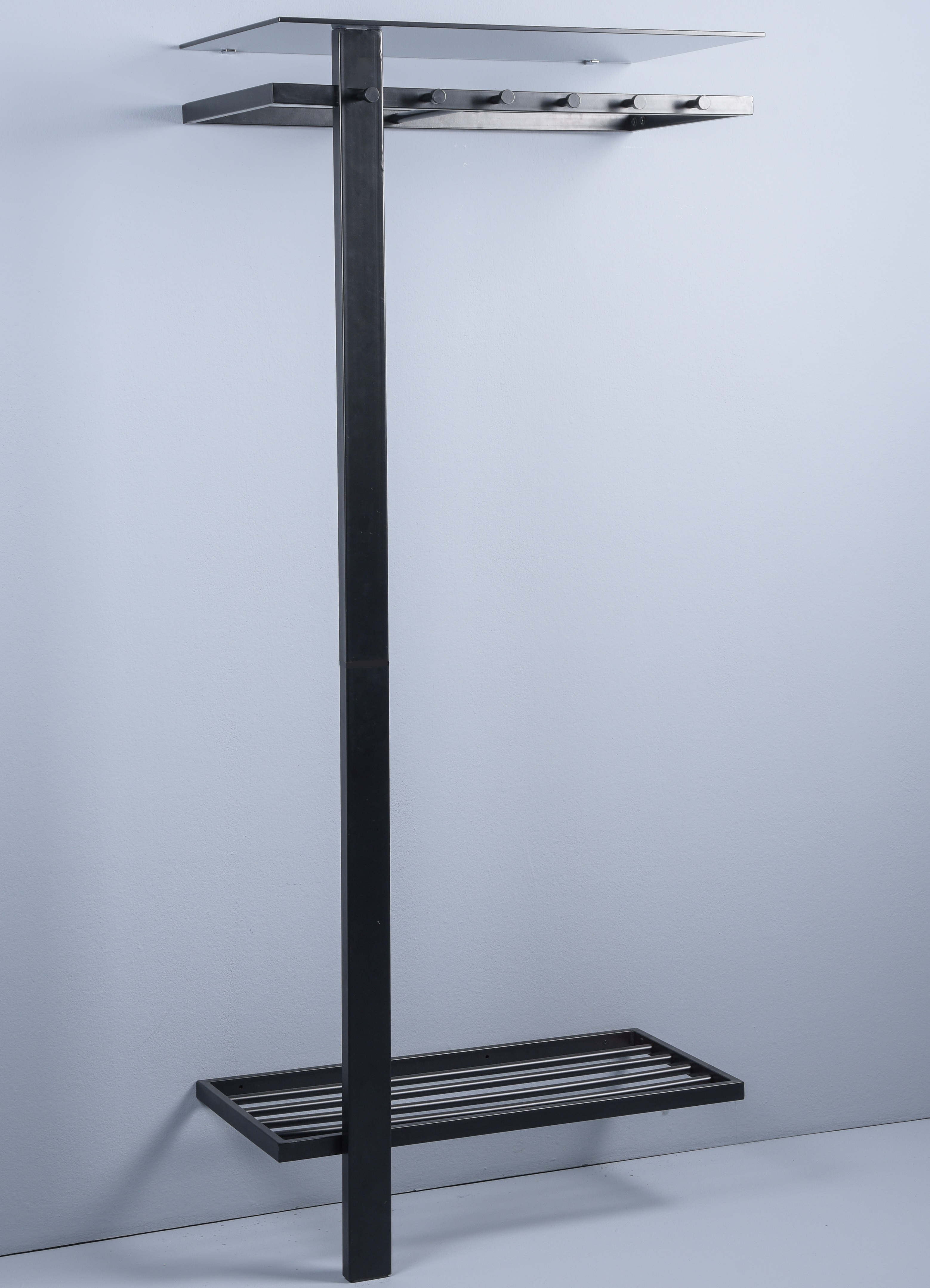 Garderobe Barcelona schwarz Metall
