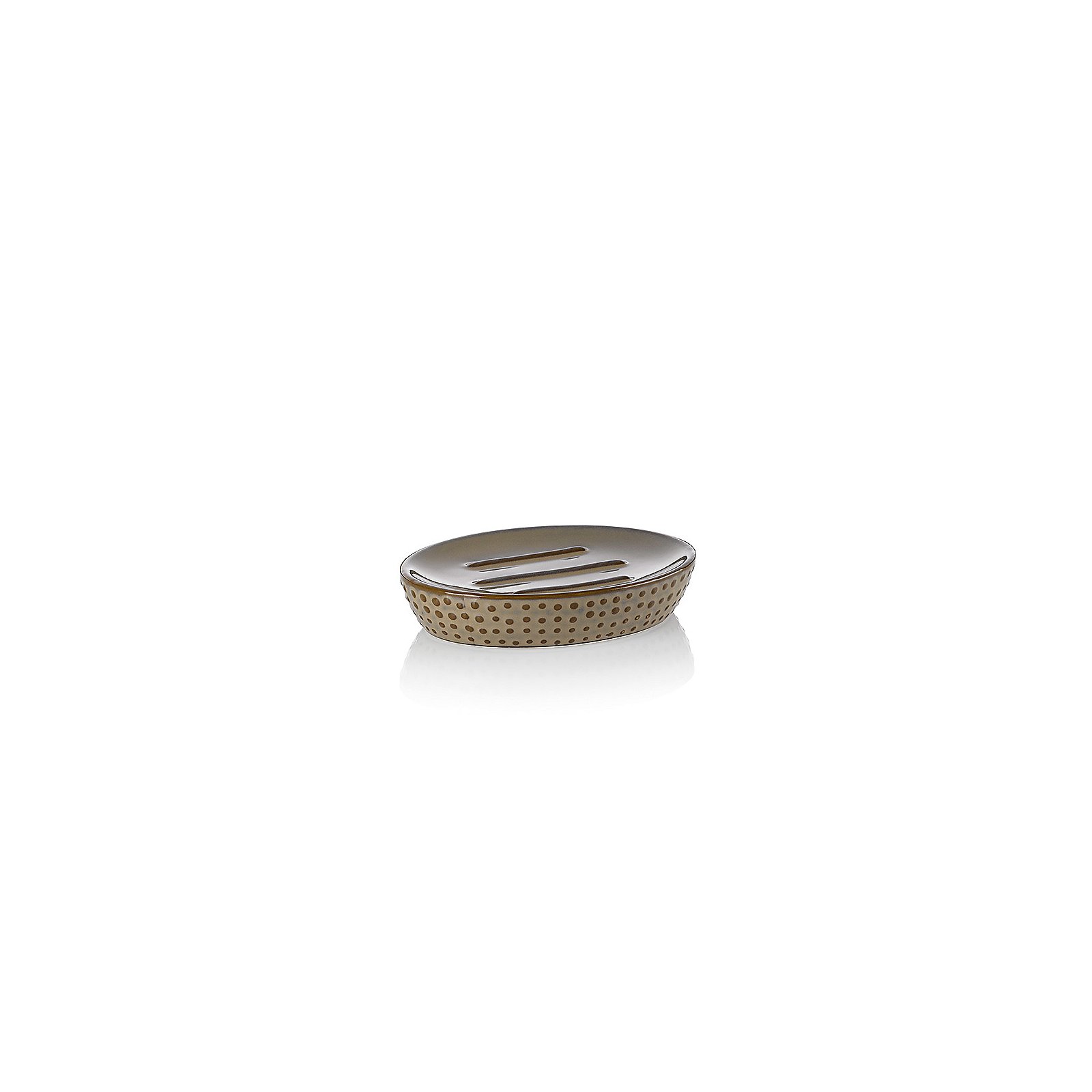 Seifenschale DOTS mokka B12/H2,5/T9cm Keramik