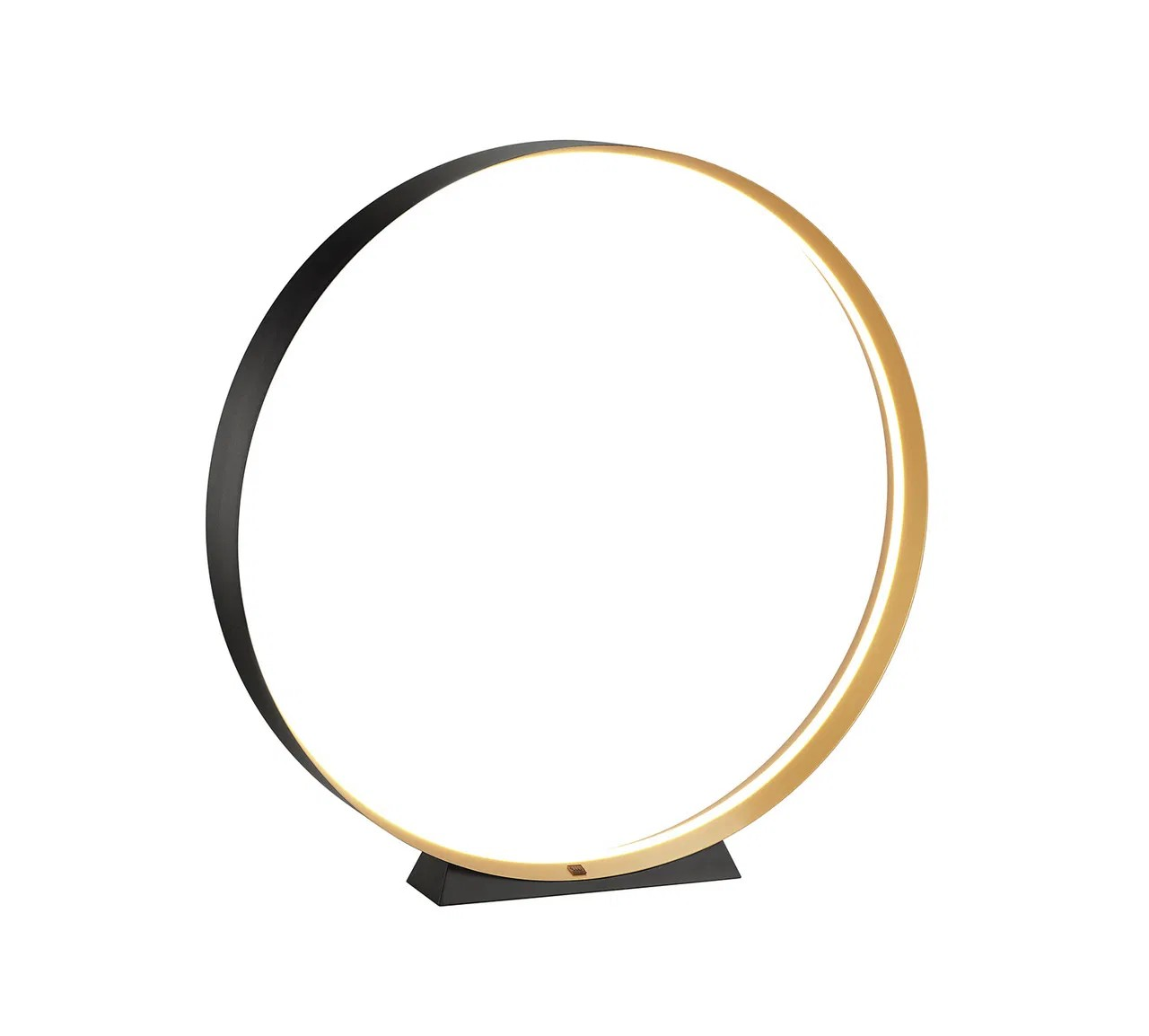 Stehleuchte Loop schwarz gold Metall