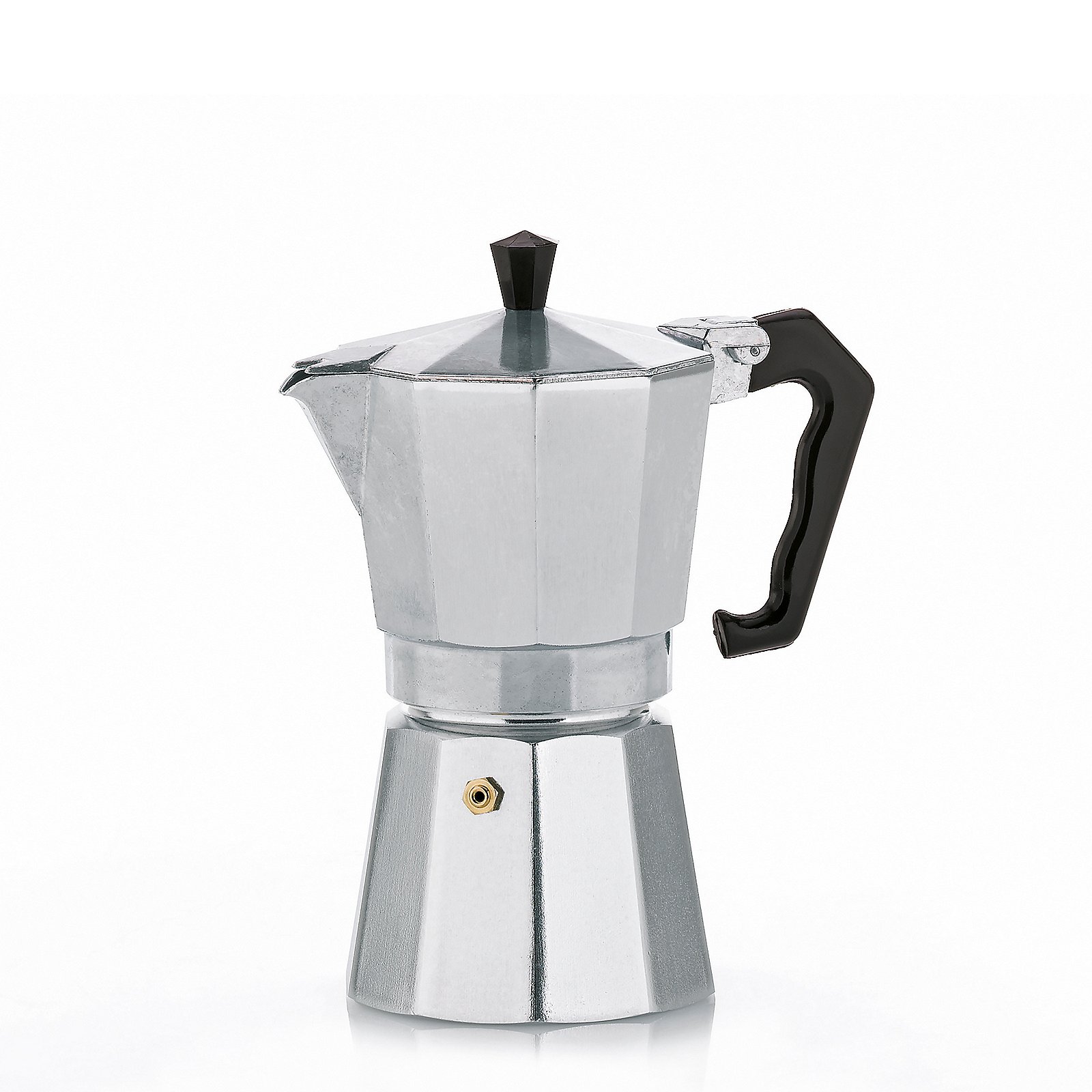 Espressobereiter Italia silber matt Aluminium