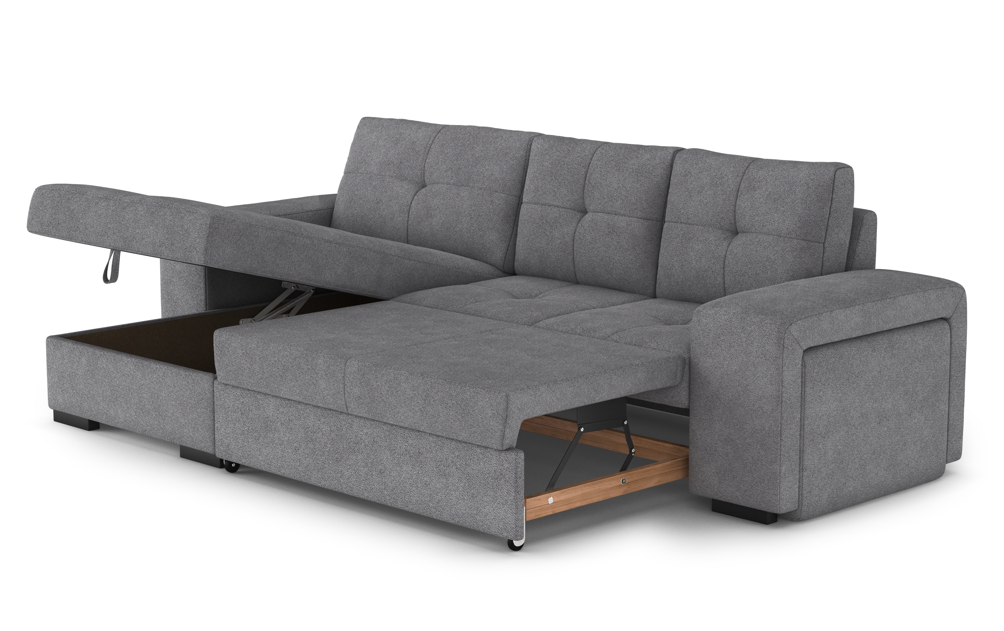 Sofa Mattina grau Stoff