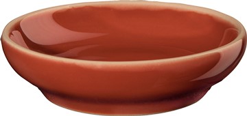 Piatto aragosta SEMANA gres rosso lucido