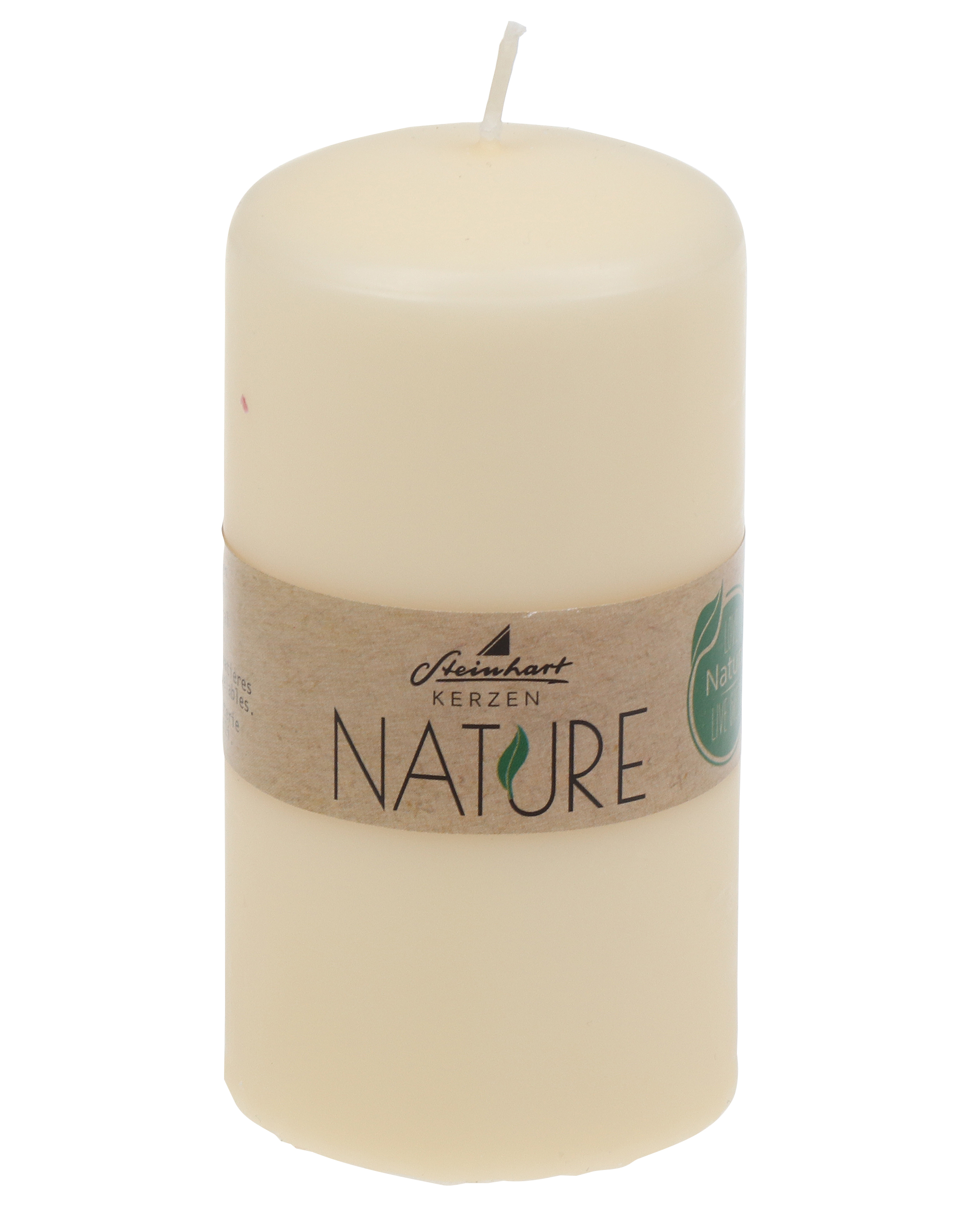 Kerze Nature Weiß Wachs