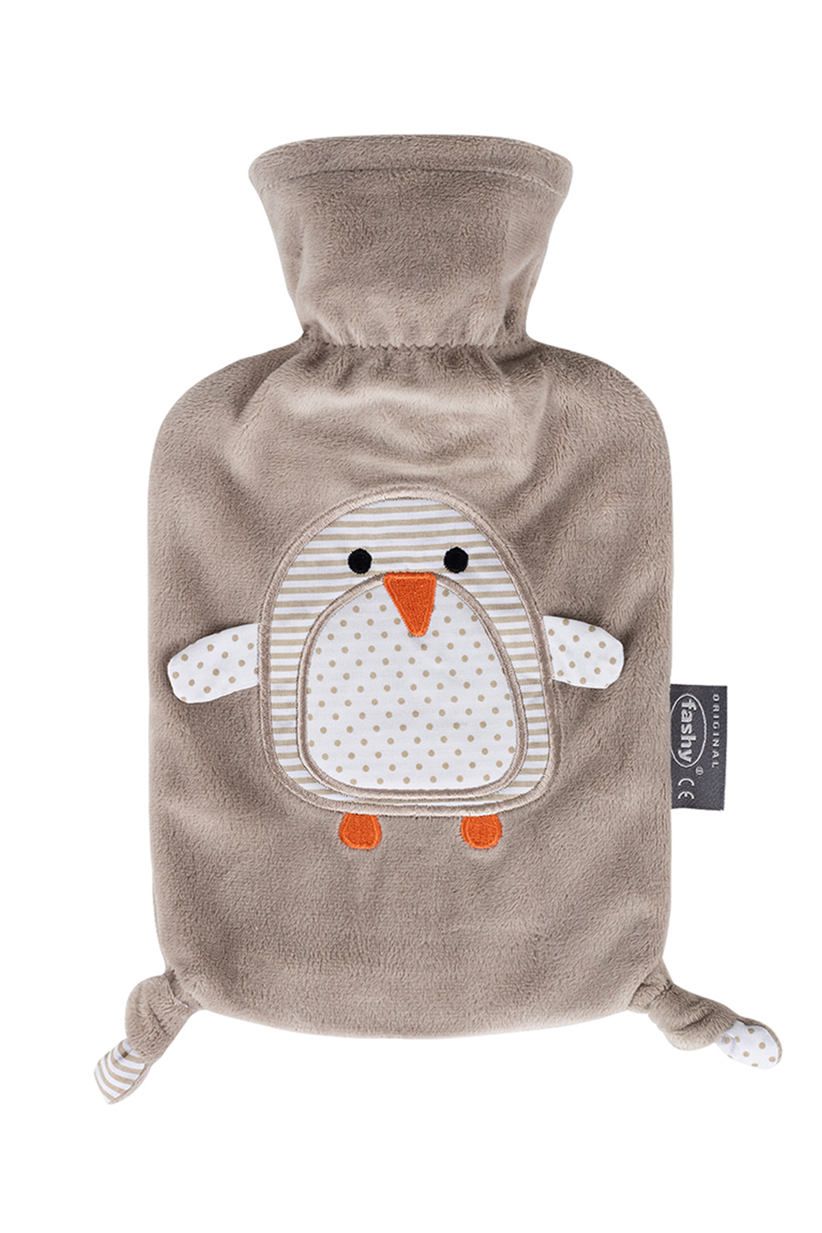 Wärmflasche mit Bezug Fashy braun Polyester