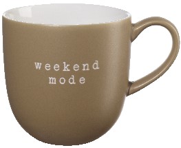 Henkelbecher Hey! braun New Bone China