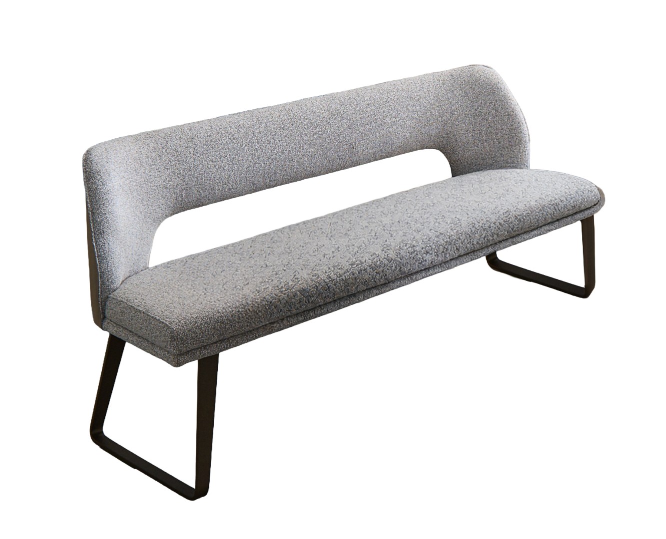 Sitzbank Velora taupe Stoff Metall