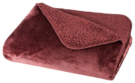 Coperta Poliestere rosso vino vivo