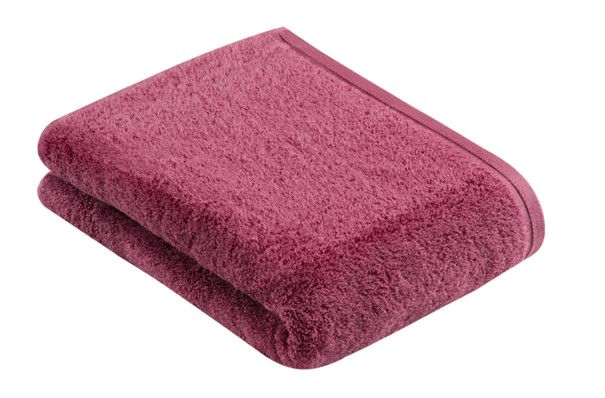 Duschtuch Vegan Life rosa Frottee