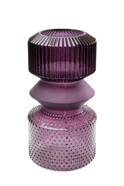 Meraviglioso vaso in vetro rosa violetto