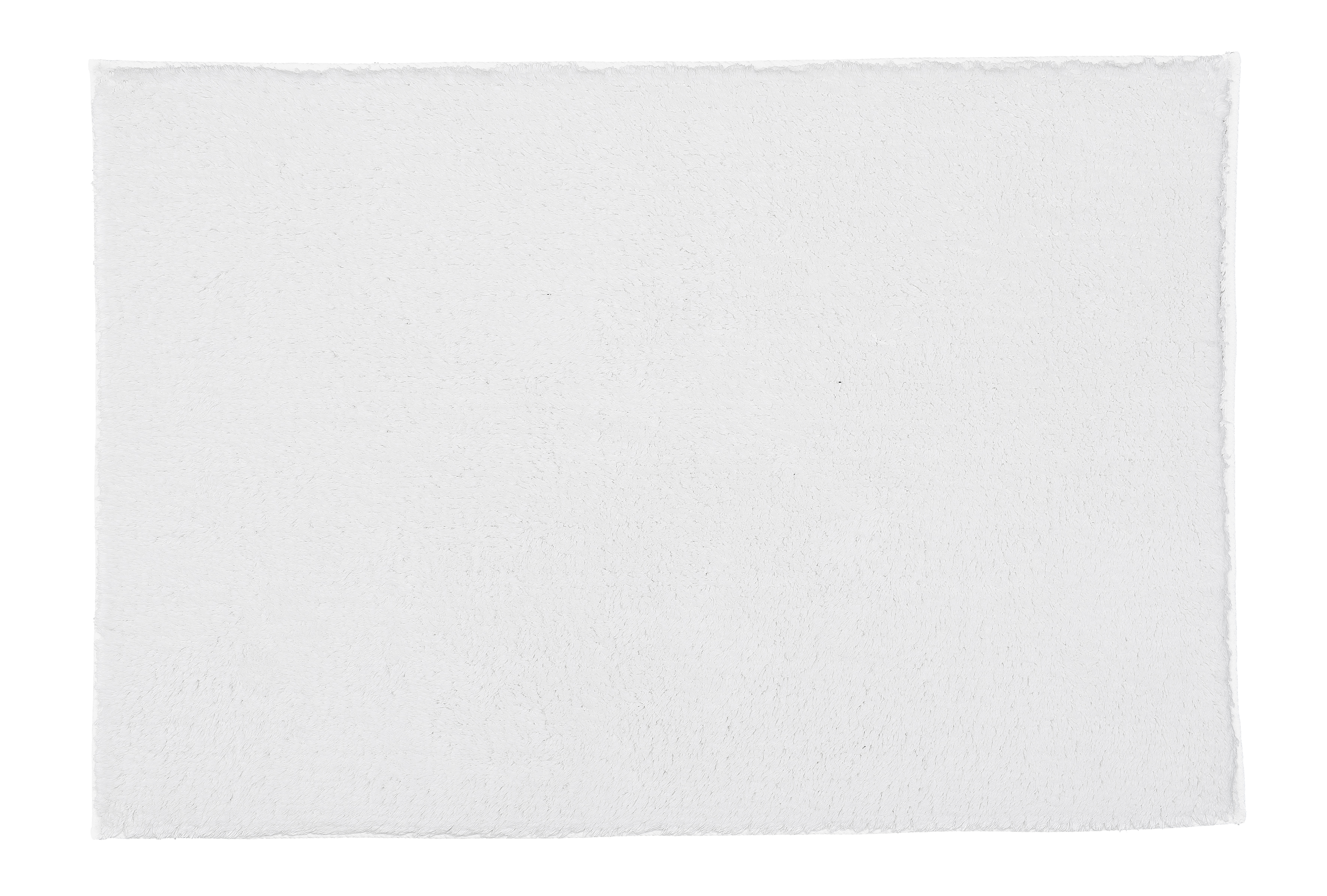 Tappeto da bagno Kansas in cotone bianco