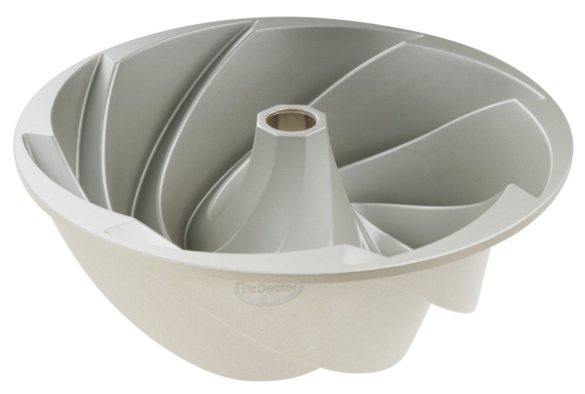 Gugelhupf Twist Back-Kunst grau Aluminium