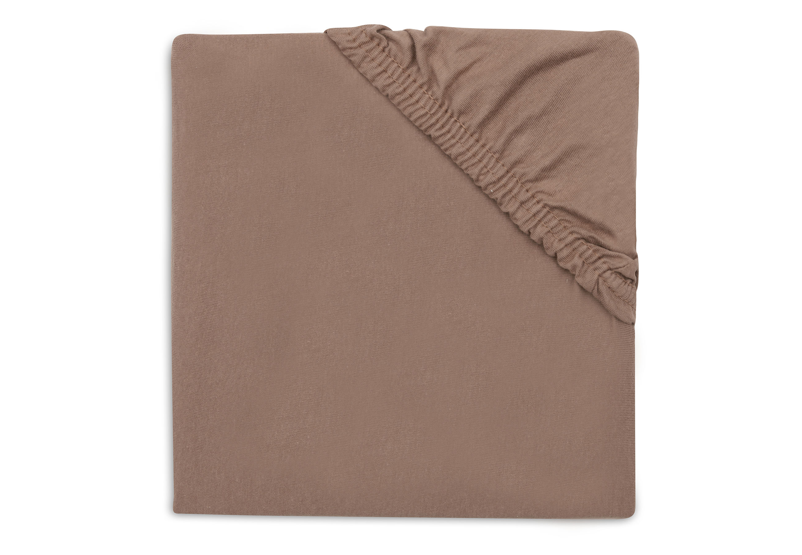 Spannbettlaken Jersey Basics braun Baumwolle