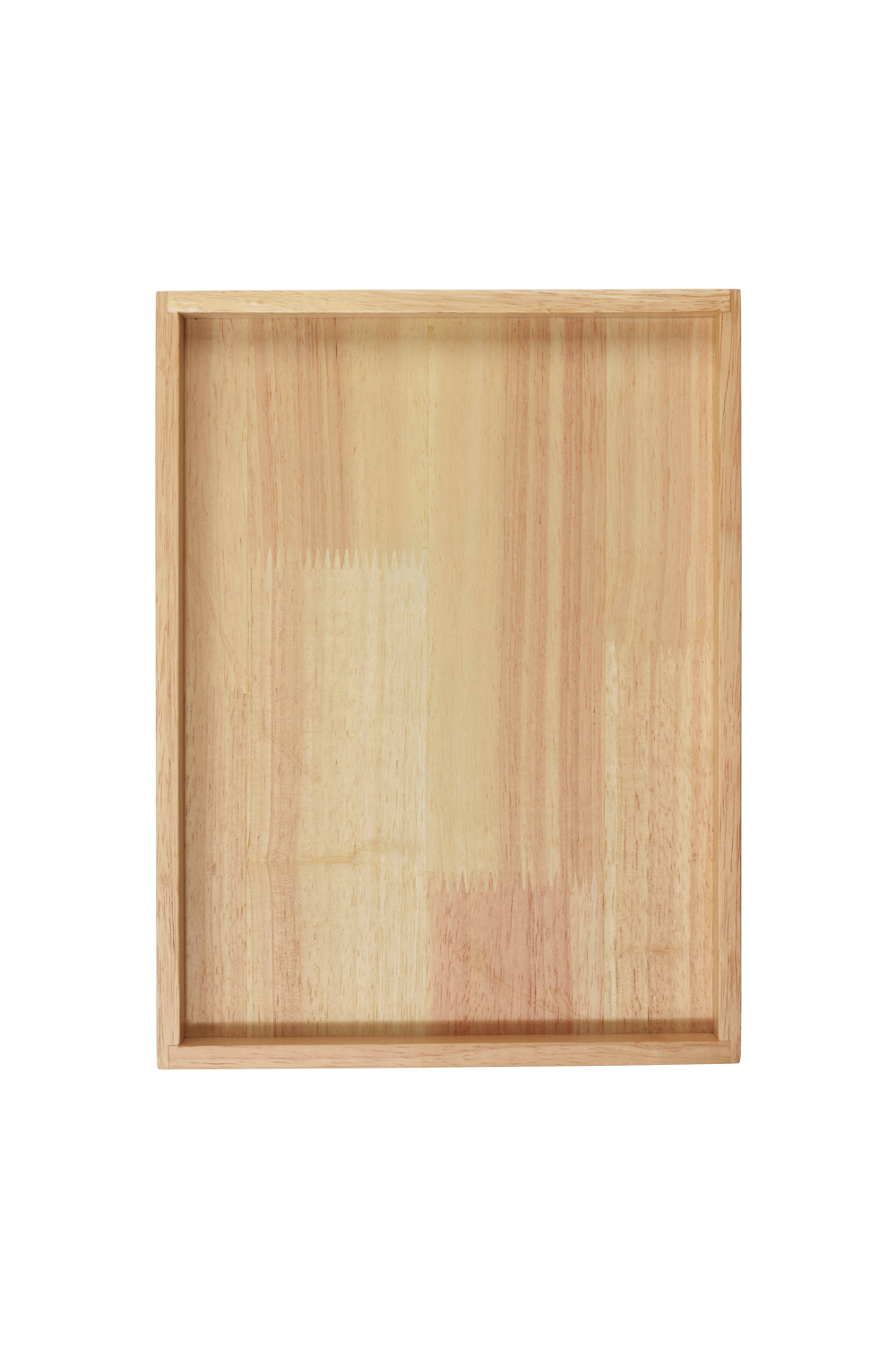 Holztablett rechteckig Wood nude Gummibaumholz