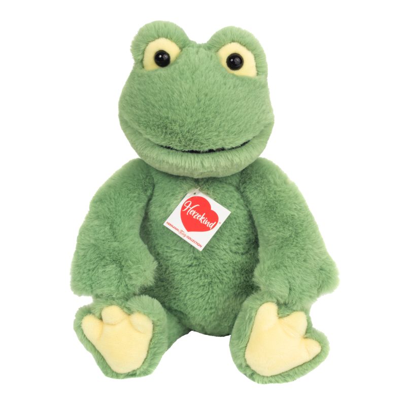 Kuscheltier Frosch Hermann Teddy Original grün Polyester