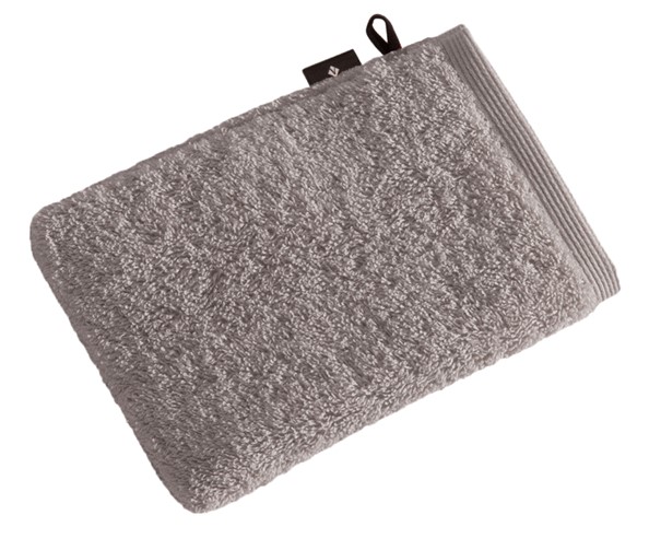 Waschhandschuh HIGH LINE grau Frottee