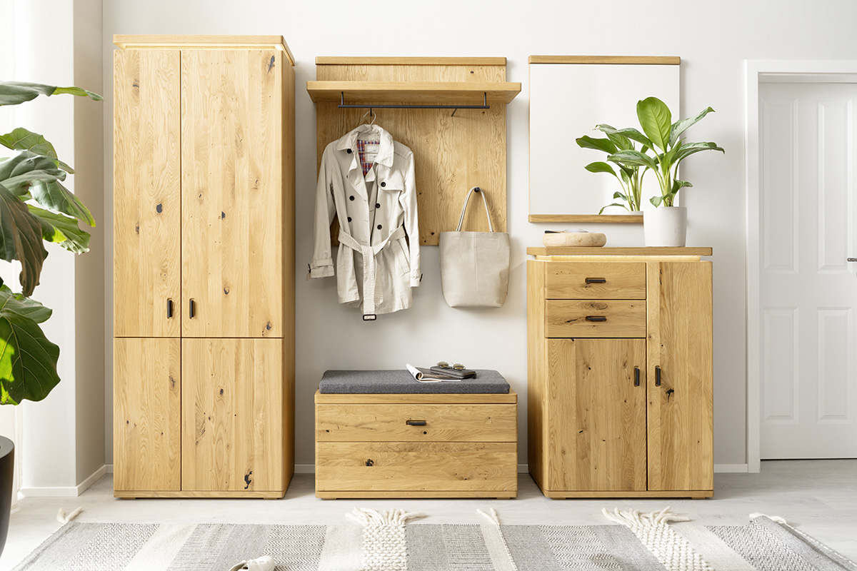 Specchio Barcellona in vetro rovere selvatico marrone