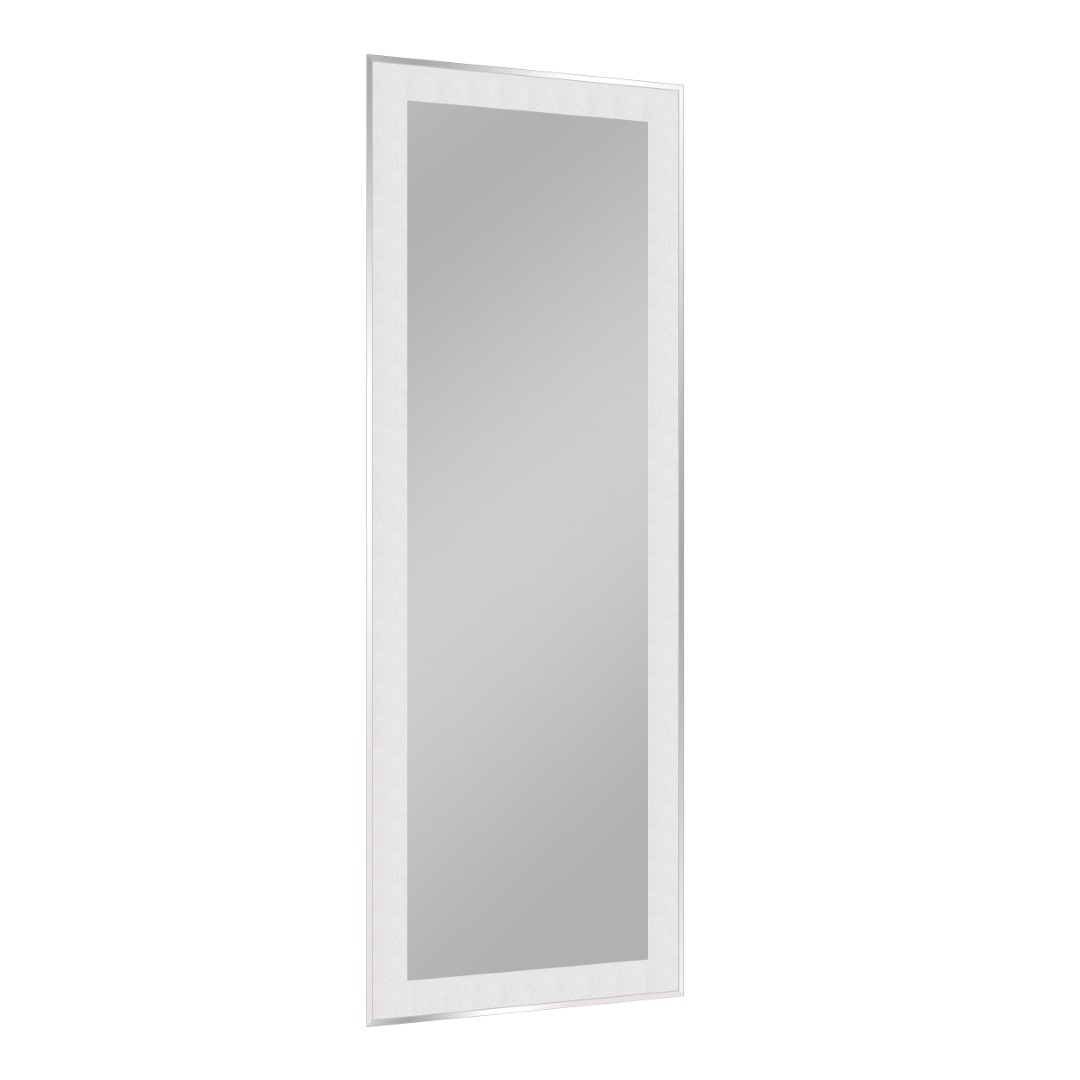 Specchio Alina in vetro bianco