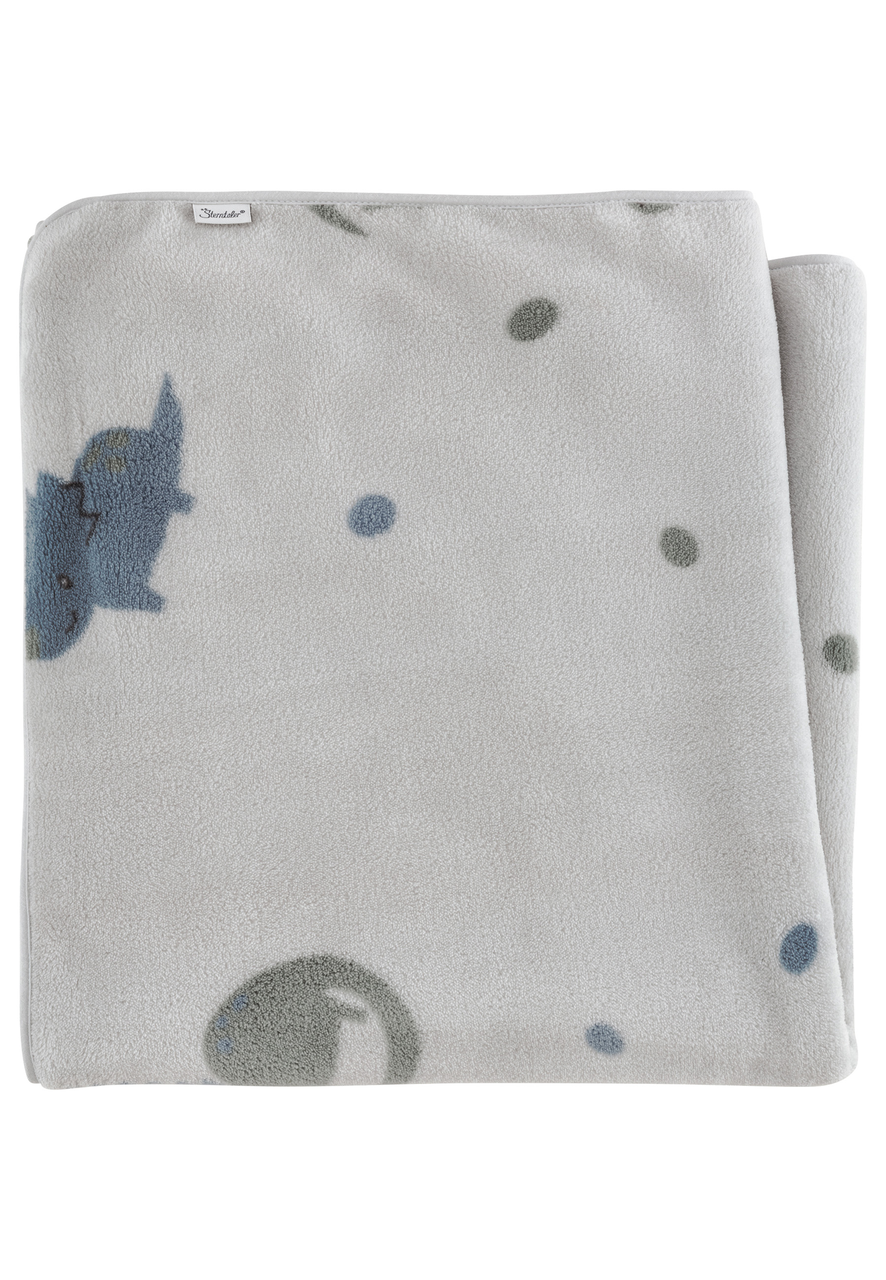 Babydecke DINO graublau Unisex