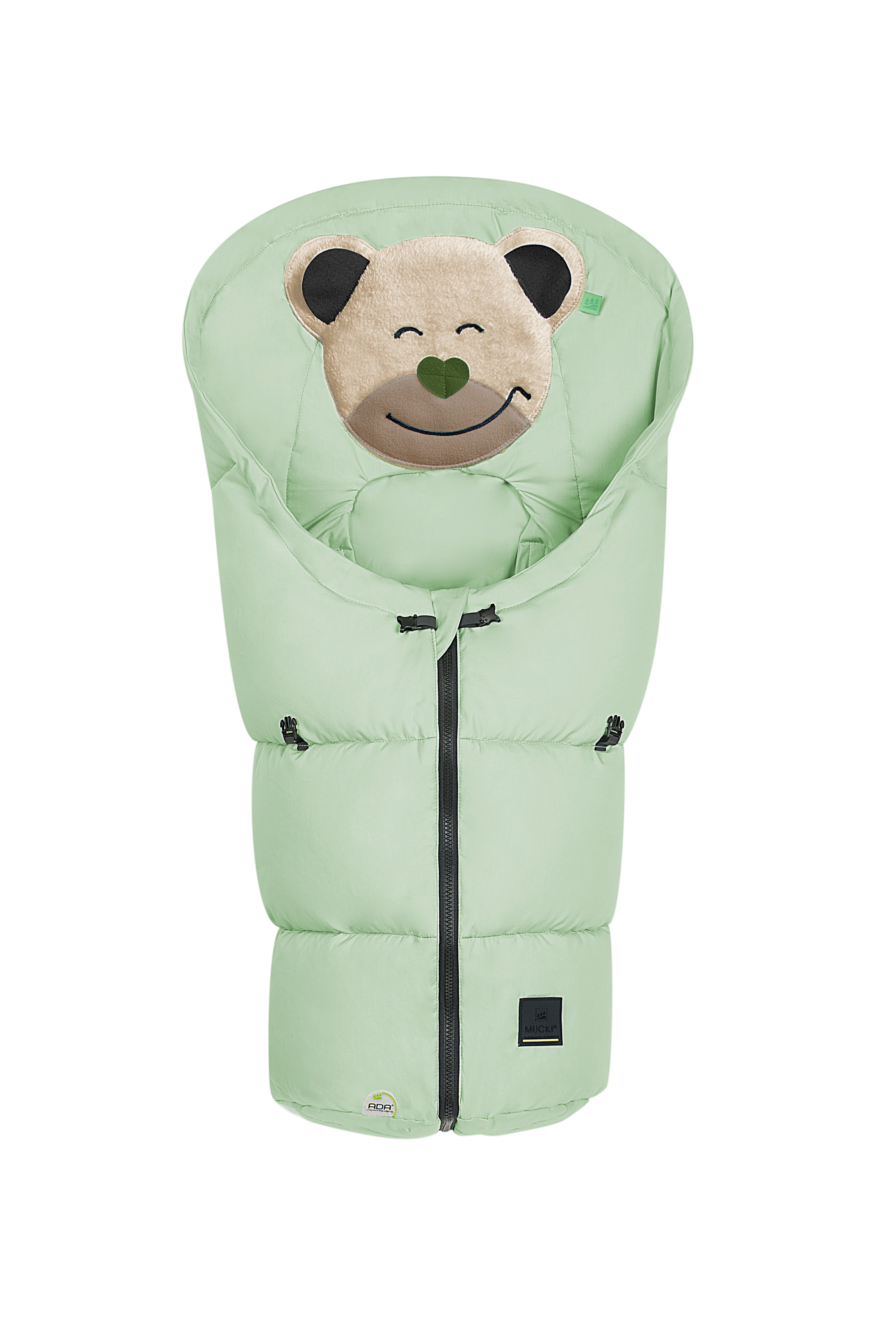 Fußsack Mucki grün Textil
