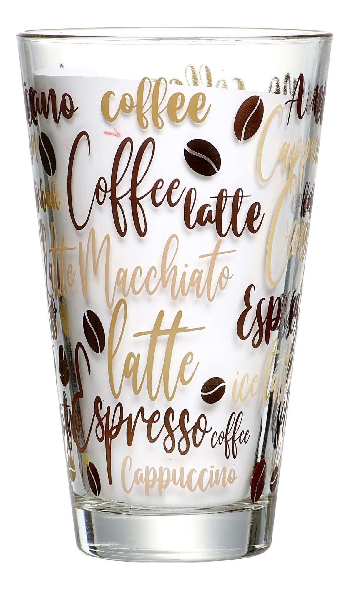 Bicchiere da latte macchiato AROMATICO Clear|Brown|Beige