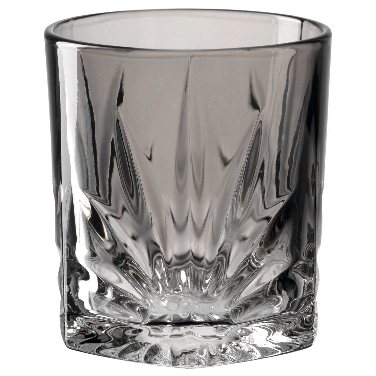 Whiskybecher CAPRI grau kantig