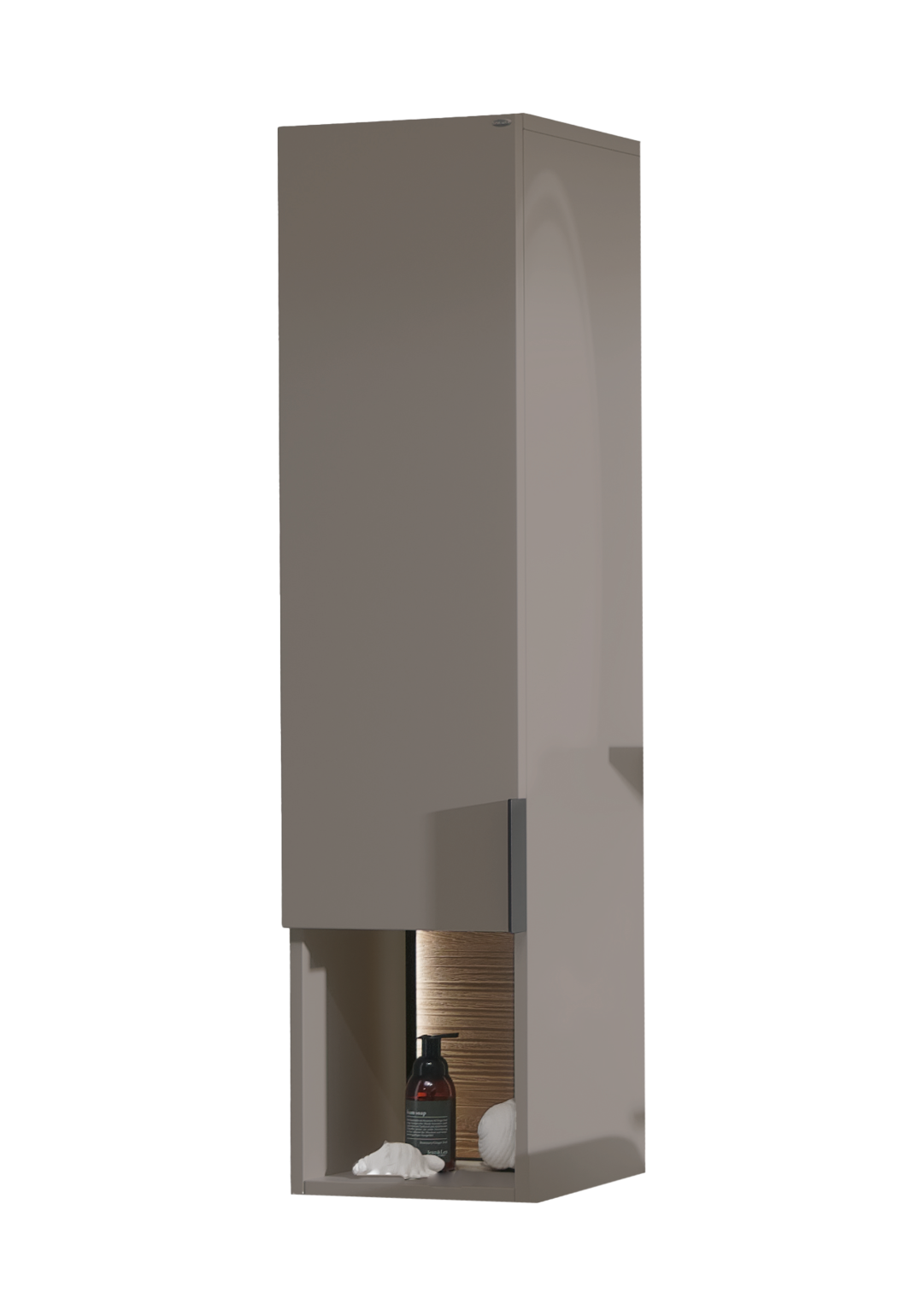 Mittelschrank VLacera grau Wildeiche