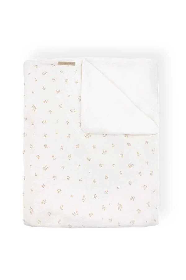 Copertina per culla in jersey stampato bianco bambù cotone poliestere