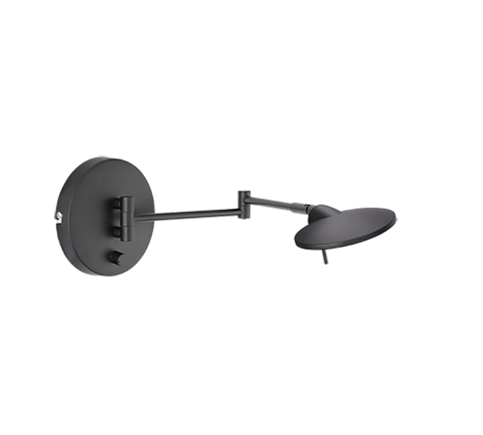 Wandleuchte Kazan  schwarz matt Metall