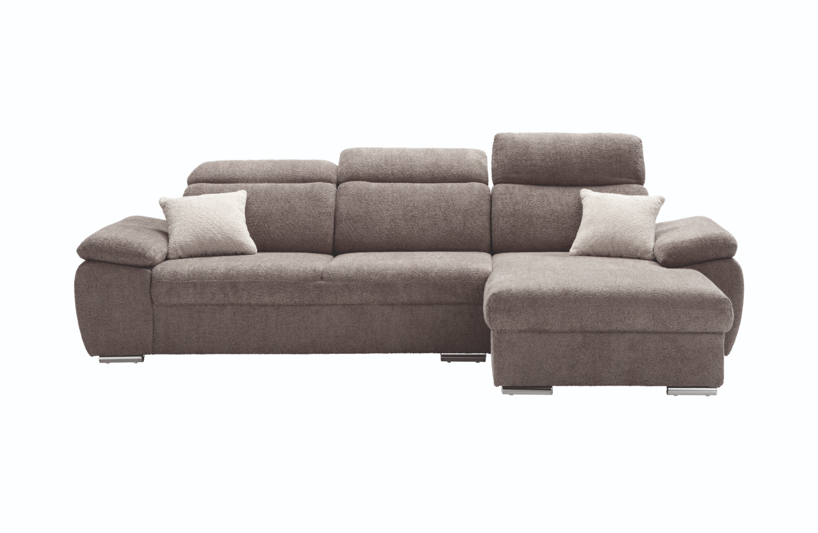 Ecksofa Alabama grau Stoff